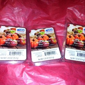 🍎🎃 Mainstays Apple Pumpkin Wax Cube Melts 1.25oz x 3